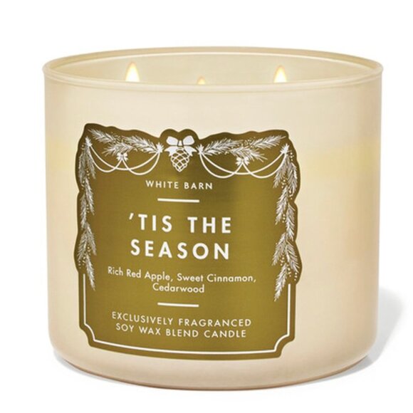 White Barn 'Tis The Season 3-Wick Candle - Picture 1 of 6